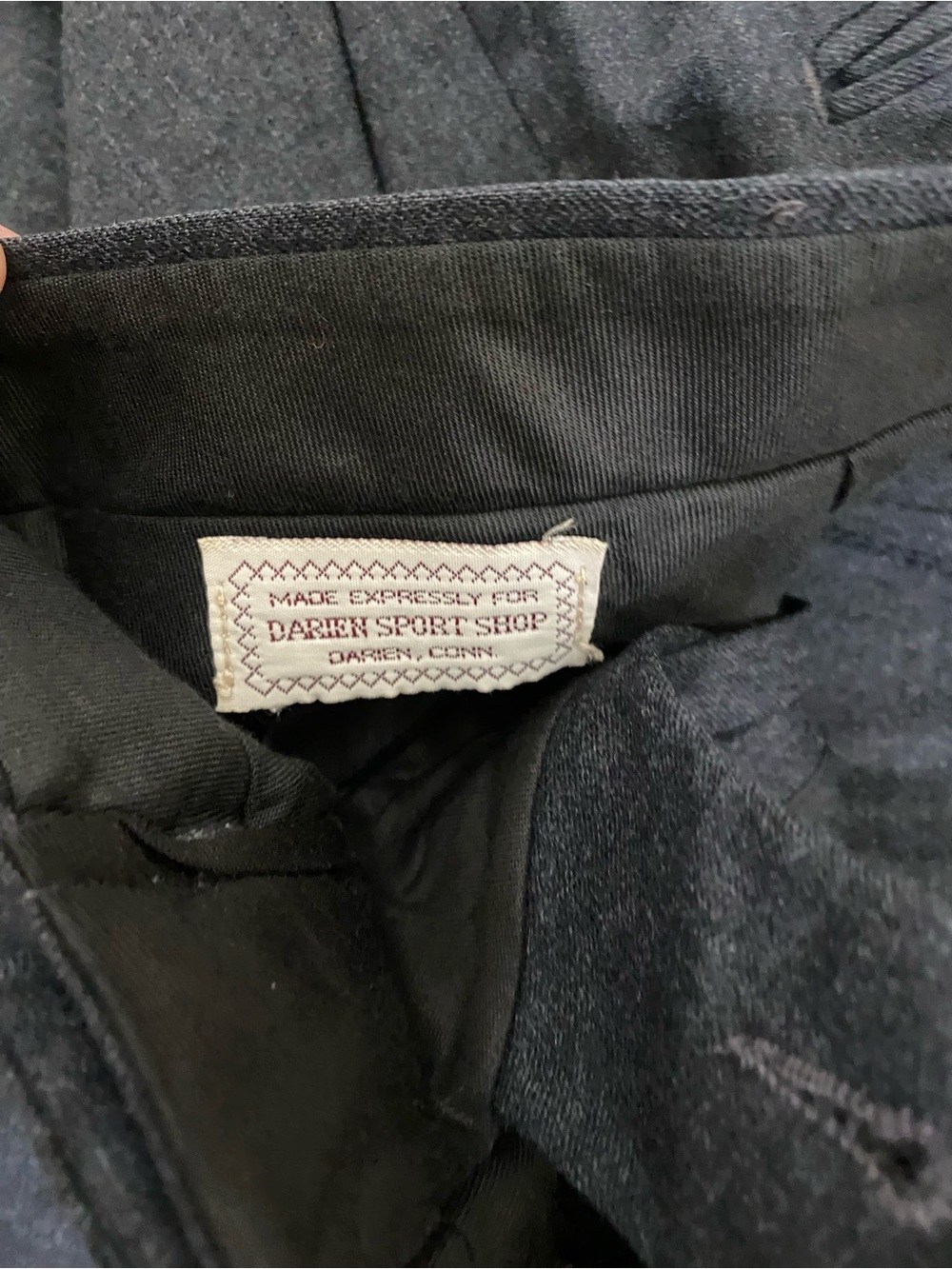 Vintage Majer slacks 100% wool Tailored Dress Pants in Charcoal Gray - Picture 5 of 7